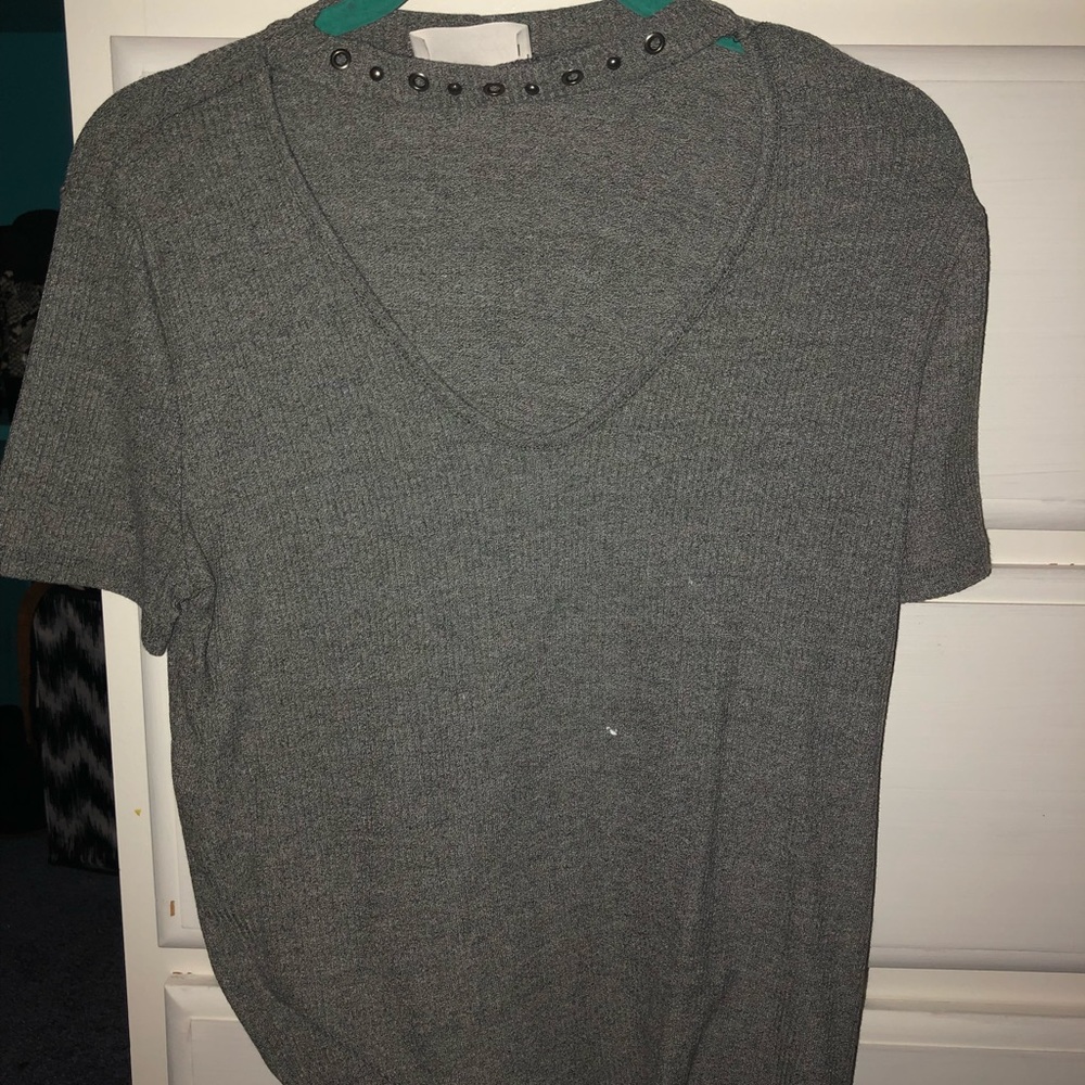 Cut neck top